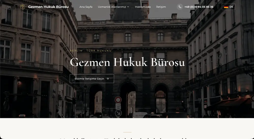 Gezmen Hukuk Bürosu proje görseli